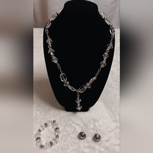Necklace, Bracelet and Earrings,
